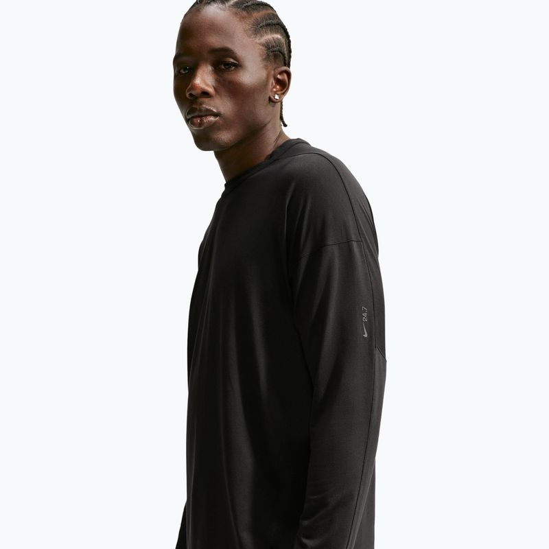 Мъжка блуза с дълъг ръкав  Nike 24.7 ImpossiblySoft Light black/black/dark smoke grey 3