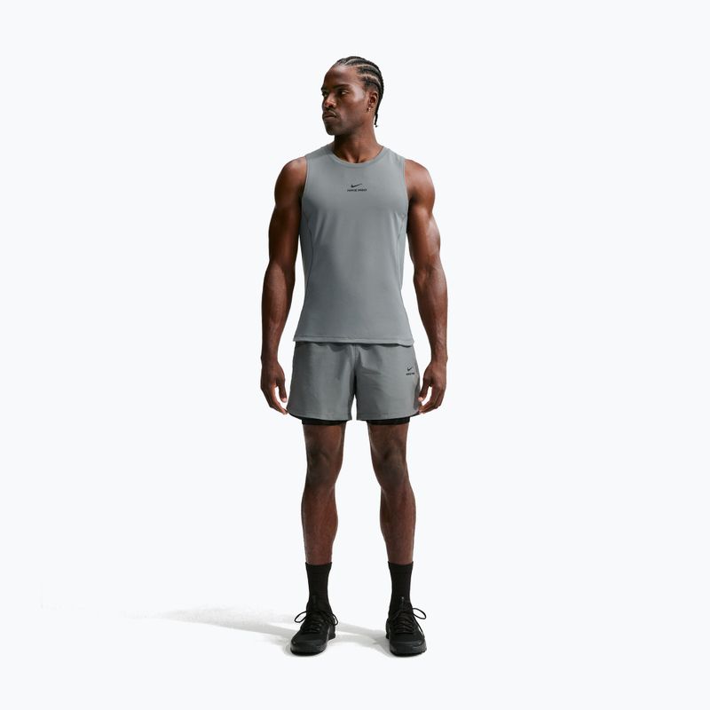 Мъжка тренировъчна тениска Nike Pro smoke grey/black 7