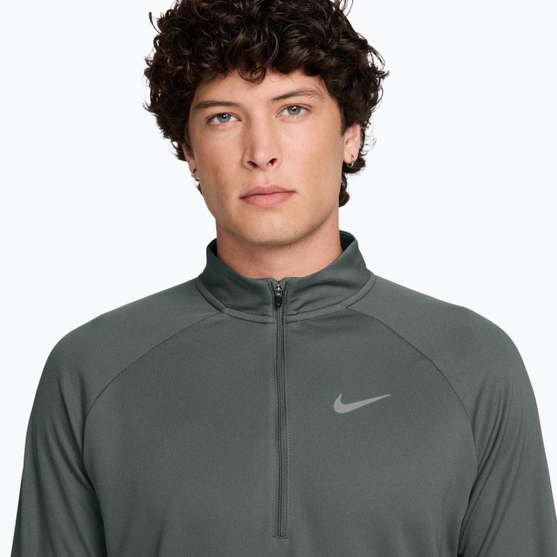 Мъжки суитшърт за бягане Nike Miler Dri-Fit UV 1/2 Zip camo green 3