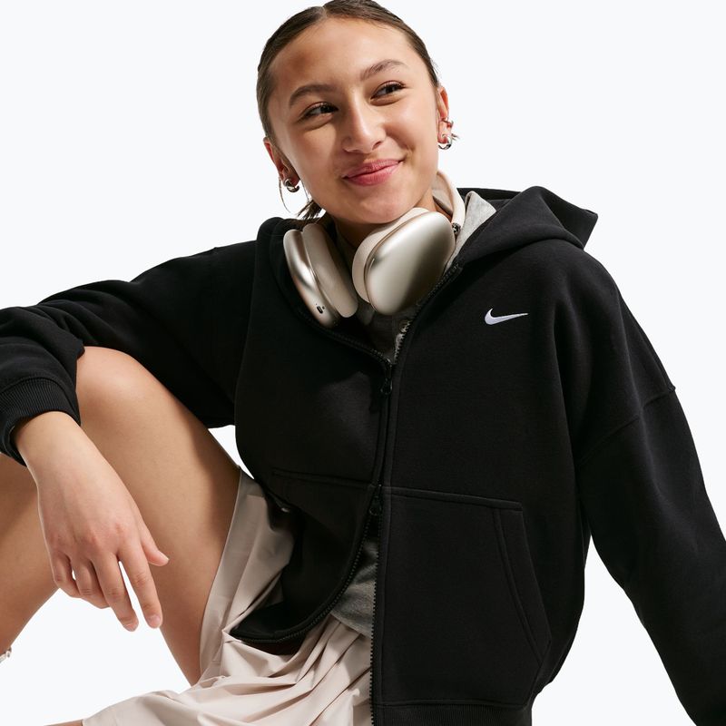 Детски суитшърт Nike Sportswear Studio Fleece black/white 4