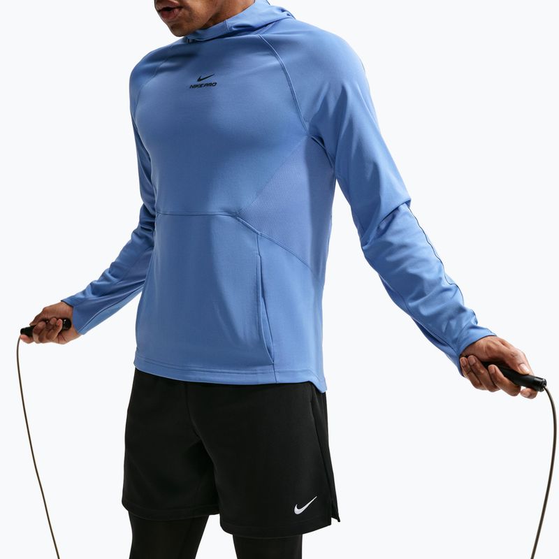 Мъжки суитшърт за тренировка Nike Pro Indigo Storm/Black 6