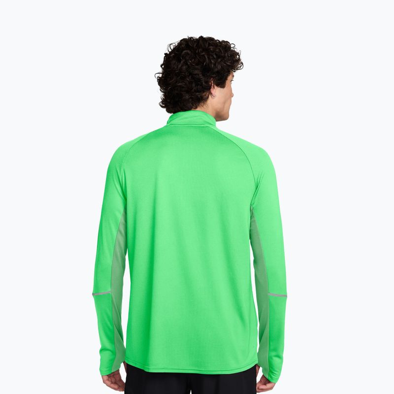 Мъжки суитшърт за бягане Nike Miler Dri-Fit UV 1/2 Zip illusion green 2