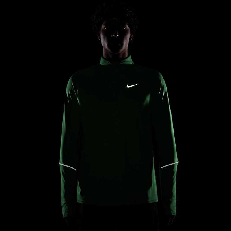 Мъжки суитшърт за бягане Nike Miler Dri-Fit UV 1/2 Zip illusion green 4