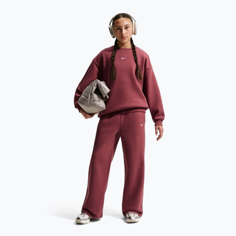 Детски суитшърт Nike Sportswear Studio pink smoke/white 2