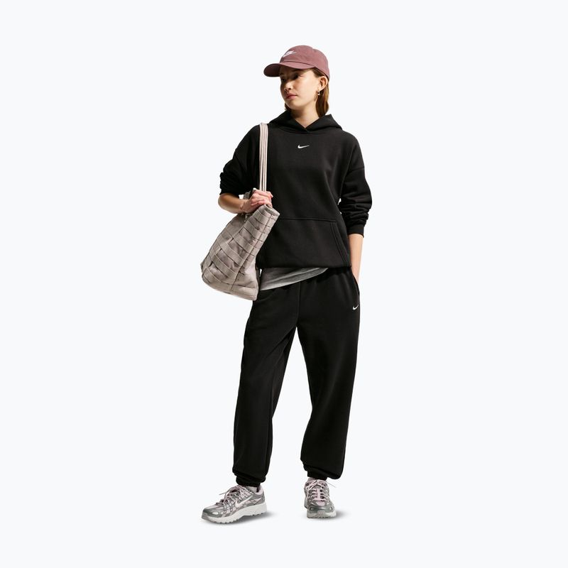 Детски панталони Nike Sportswear Studio Fleece black/white 2