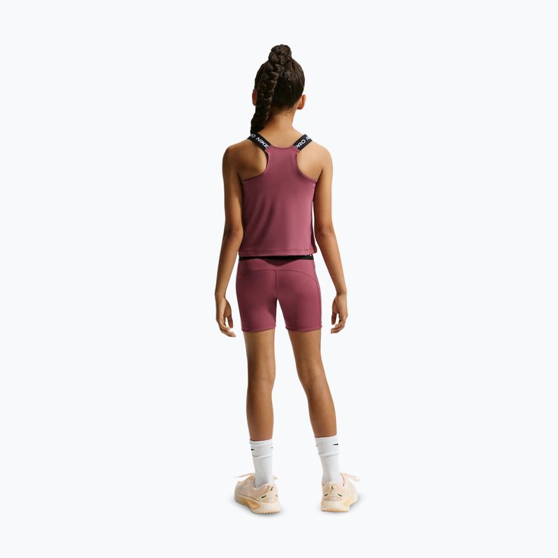 Детски къси панталони/шорти Nike Pro pink smoke/white 3