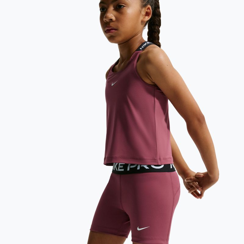 Детски къси панталони/шорти Nike Pro pink smoke/white 4