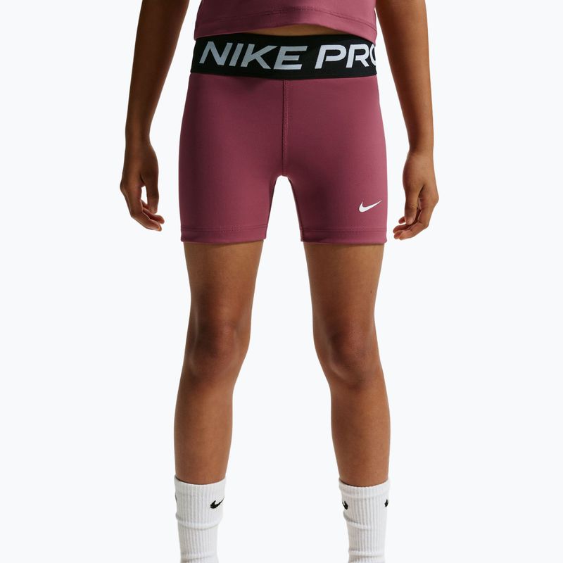 Детски къси панталони/шорти Nike Pro pink smoke/white 5