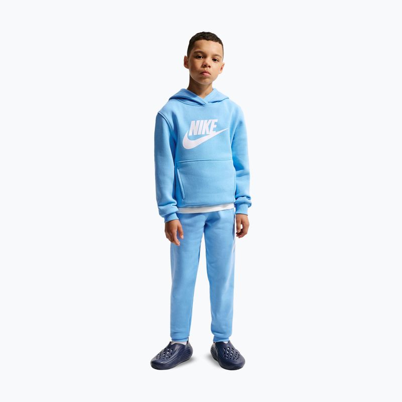 Детски суитшърт Nike Sportswear Club Fleece football blue/white 7