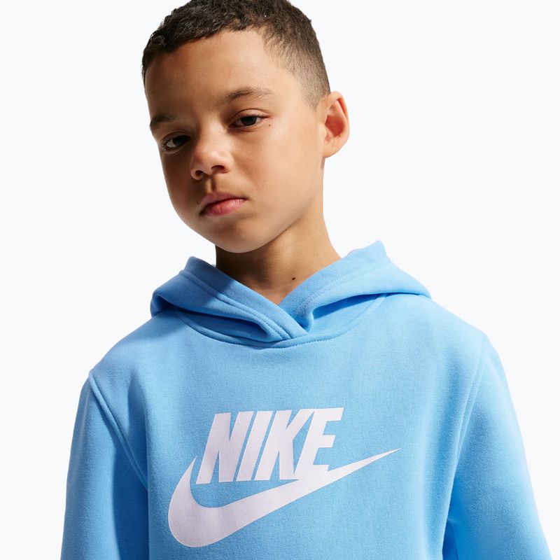 Детски суитшърт Nike Sportswear Club Fleece football blue/white 4