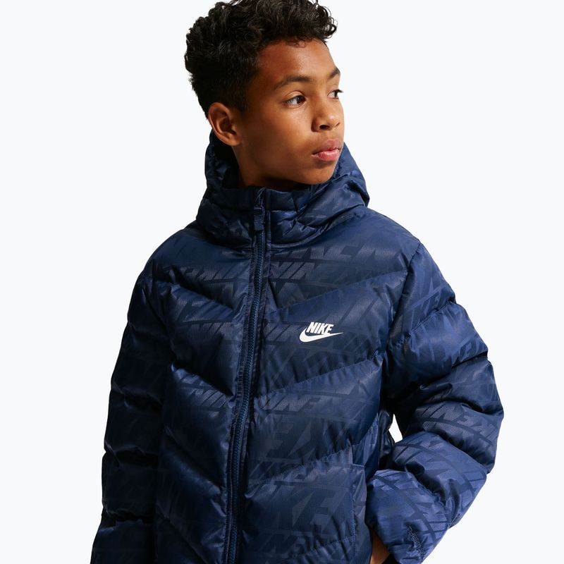 Детско ватирано яке Nike Sportswear "All Day Play" midnight navy/white 8