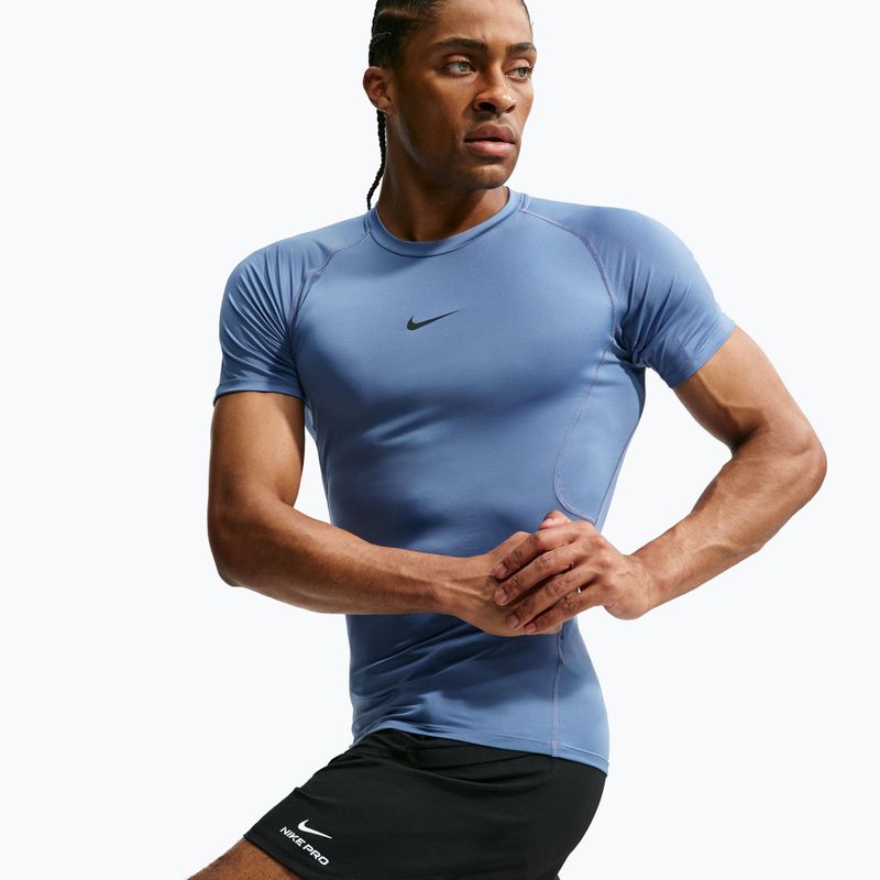 Мъжка тренировъчна тениска Nike Pro indigo storm/black 3