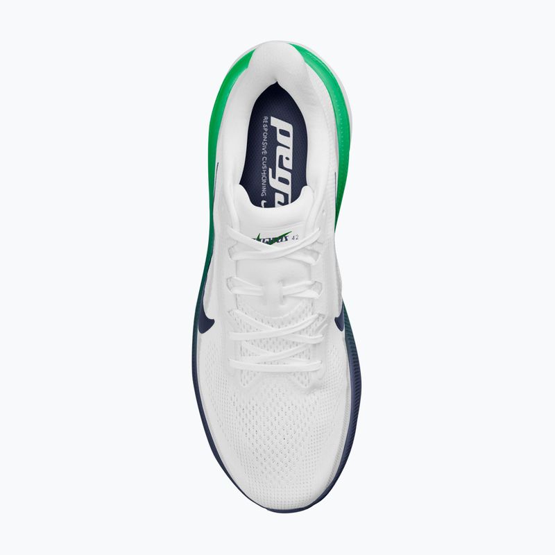 Мъжки обувки за бягане Nike Pegasus 42 white/green spark/midnight navy 4