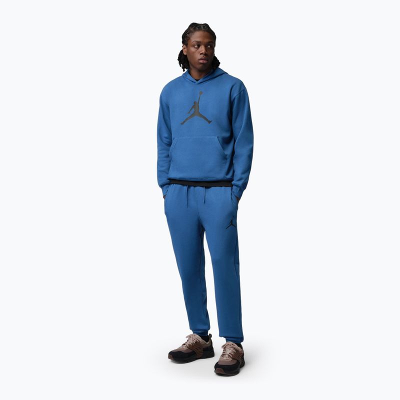Мъжки панталони за бягане Jordan Fleece true blue/black 2