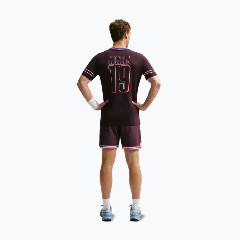 Мъжка тениска Nike Court Dri-FIT Cotton burgundy ash 3