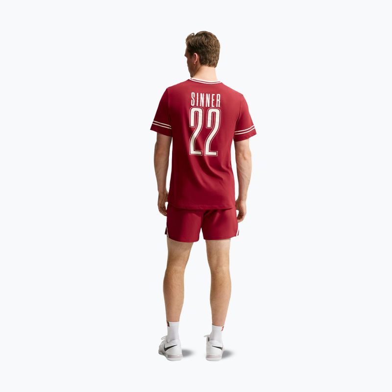 Поло тениска Nike Court Dri-Fit Team Red 3