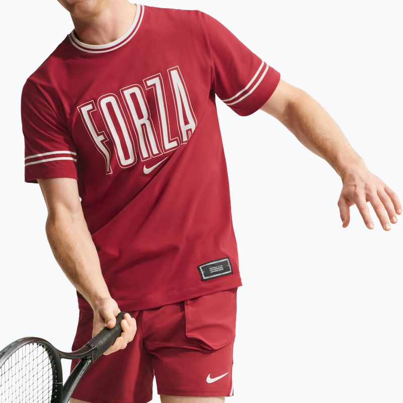 Поло тениска Nike Court Dri-Fit Team Red 4