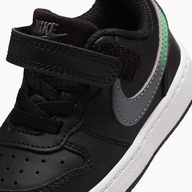 Детски обувки Nike Court Borough Low black/smoke grey/white/illusion green 5