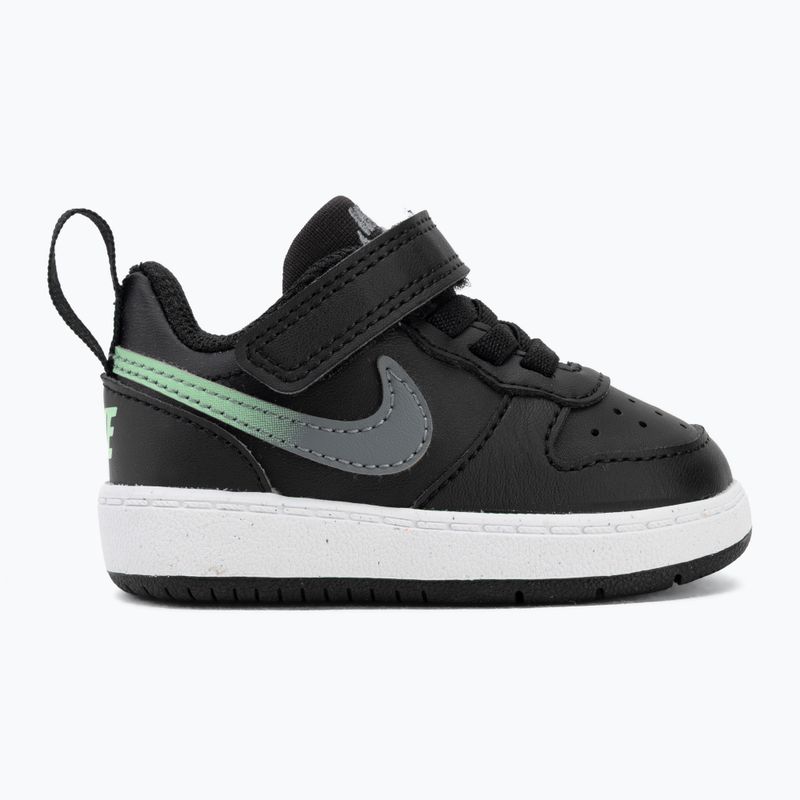 Детски обувки Nike Court Borough Low black/smoke grey/white/illusion green 2