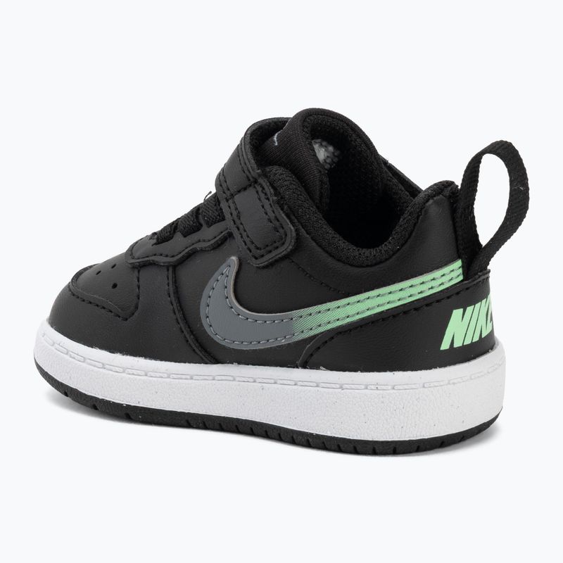 Детски обувки Nike Court Borough Low black/smoke grey/white/illusion green 3