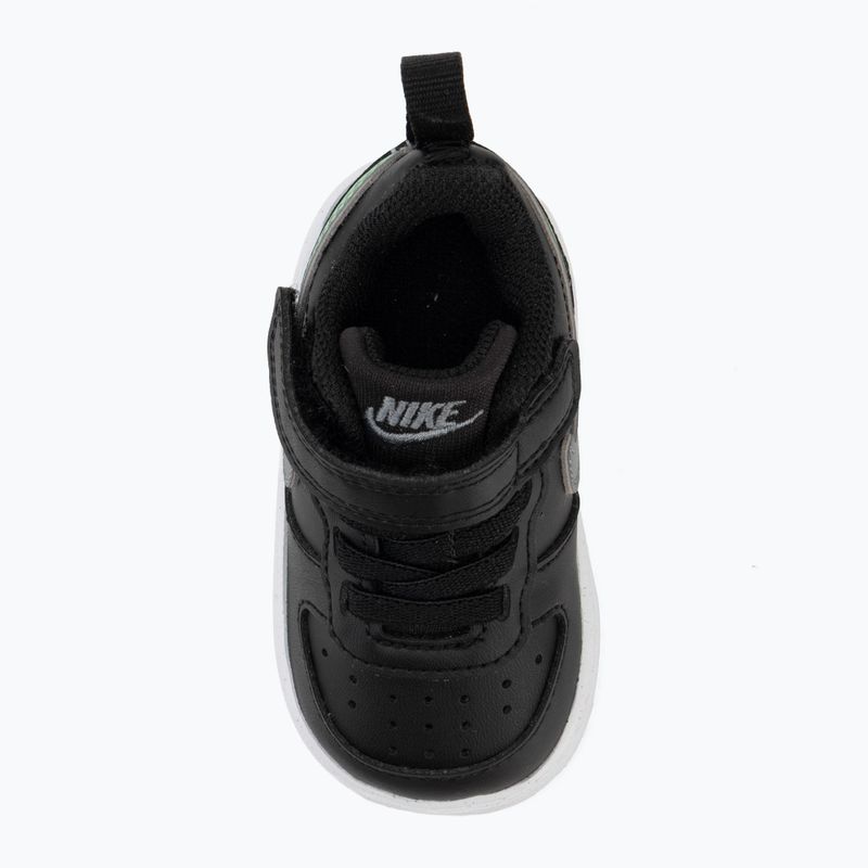 Детски обувки Nike Court Borough Low black/smoke grey/white/illusion green 5