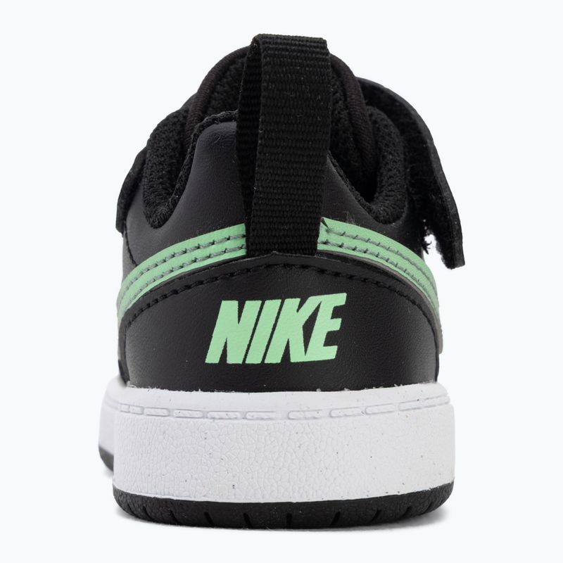 Детски обувки Nike Court Borough Low black/smoke grey/white/illusion green 6