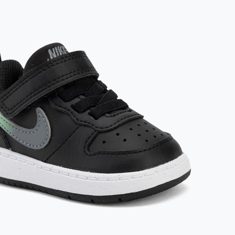 Детски обувки Nike Court Borough Low black/smoke grey/white/illusion green 7