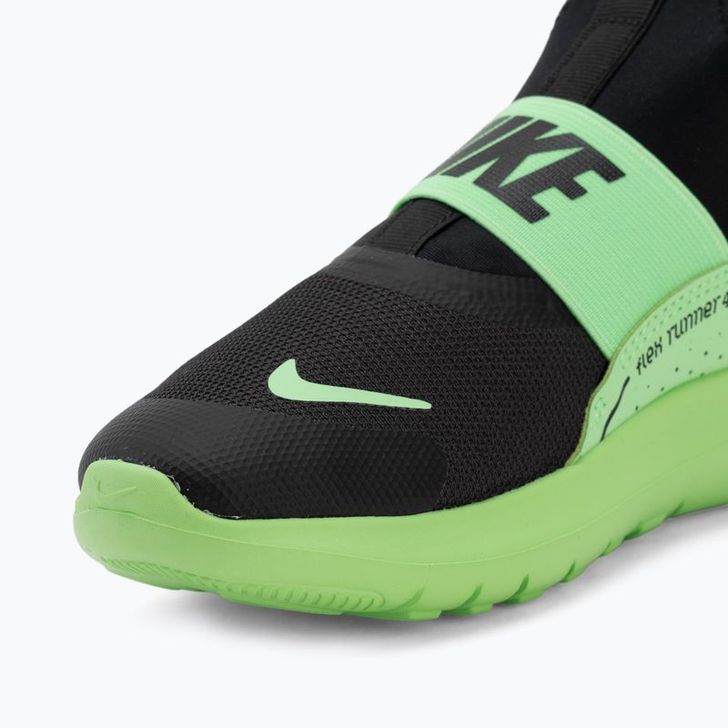 Детски обувки Nike Flex Runner 4 black/illusion green/black 7