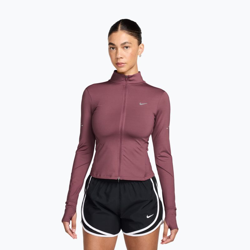 Дамски суитшърт за бягане Nike Swift Dri-Fit Full Zip pink smoke