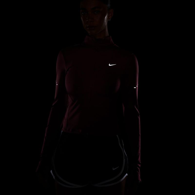 Дамски суитшърт за бягане Nike Swift Dri-Fit Full Zip pink smoke 4
