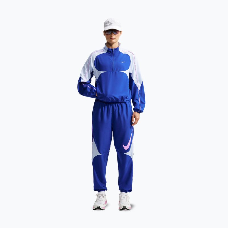 Дамско яке за бягане Nike Tempo Dri-FIT 1/2-Zip old royal/football grey/pink rise 2