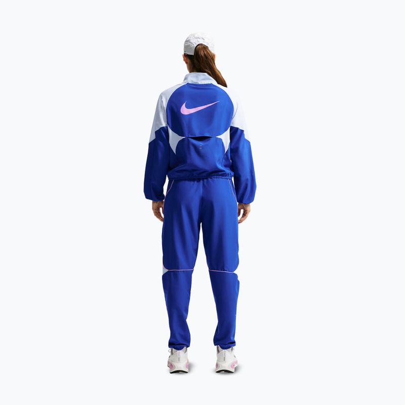 Дамско яке за бягане Nike Tempo Dri-FIT 1/2-Zip old royal/football grey/pink rise 3