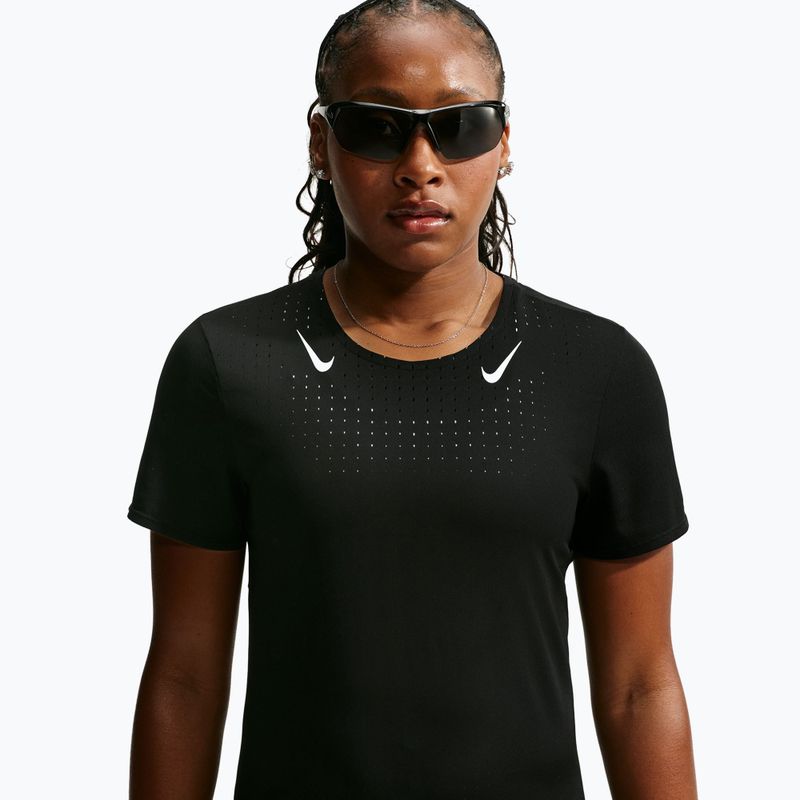 Дамска тениска за бягане Nike AeroSwift black/white 4