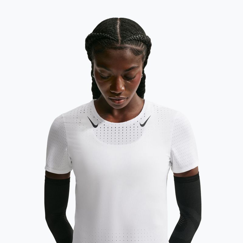 Дамска тениска за бягане Nike AeroSwift white/black 5