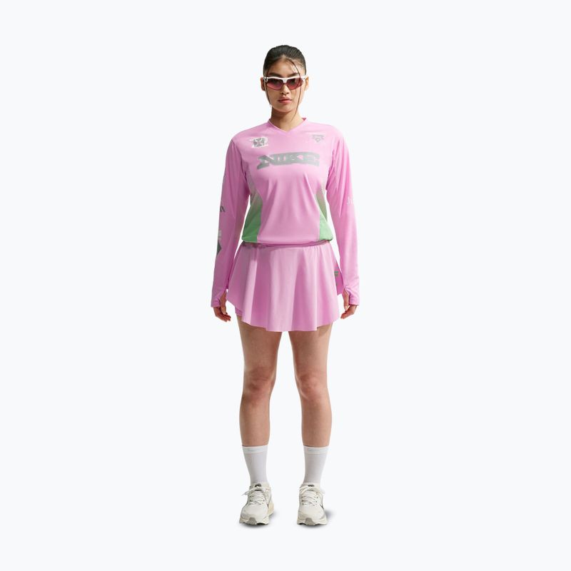 Дамска блуза за бягане с дълъг ръкав Nike Swift Jersey Top pink rise/illusion green 2