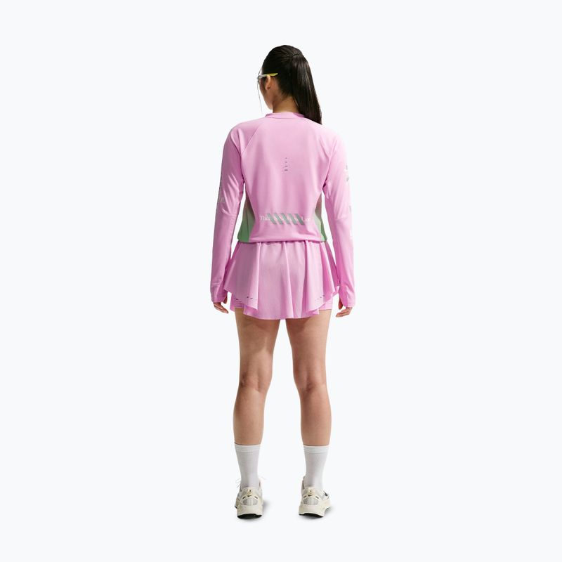 Дамска блуза за бягане с дълъг ръкав Nike Swift Jersey Top pink rise/illusion green 3