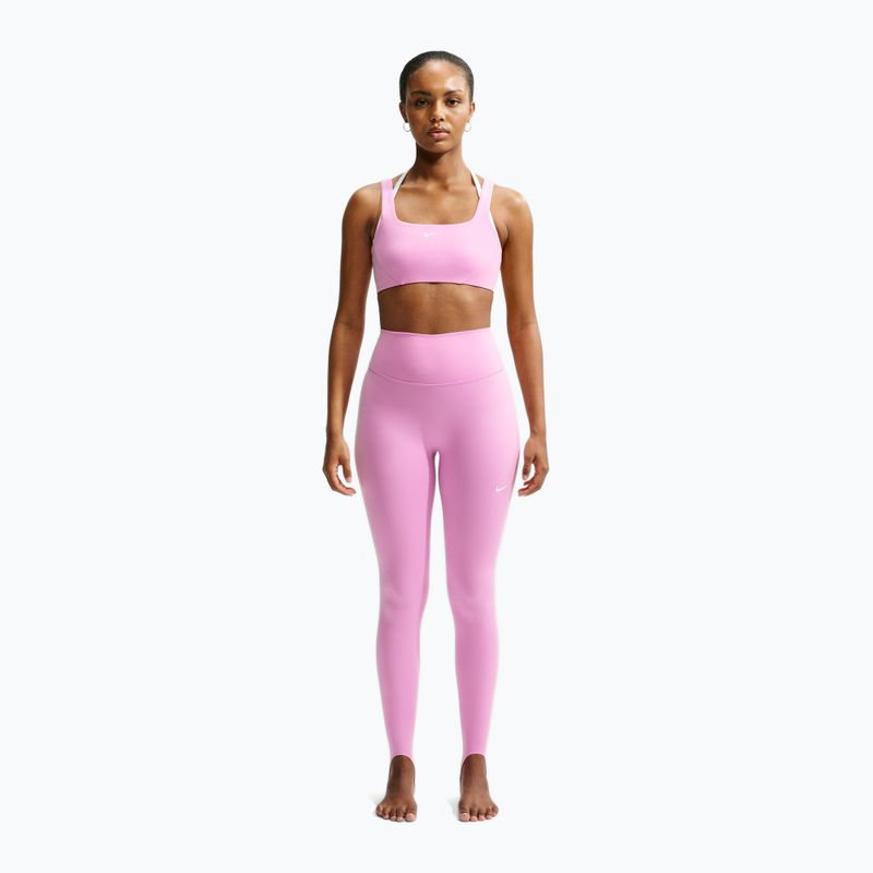 Дамски тренировъчен клин Nike One pink rise/white 2