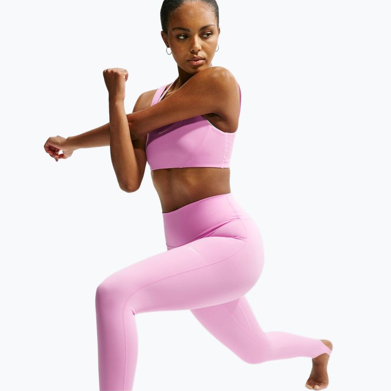 Дамски тренировъчен клин Nike One pink rise/white 8