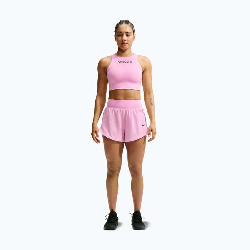Спортен сутиен Nike Pro Sculpt pink rise/black 2