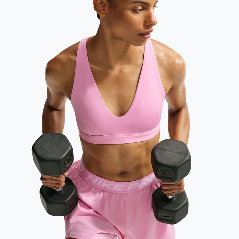 Спортен сутиен  Nike Indy Strappy pink rise/black 5