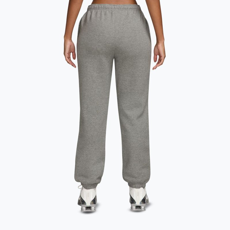 Дамски панталони Nike Studio Fleece dark grey heather/sail 2