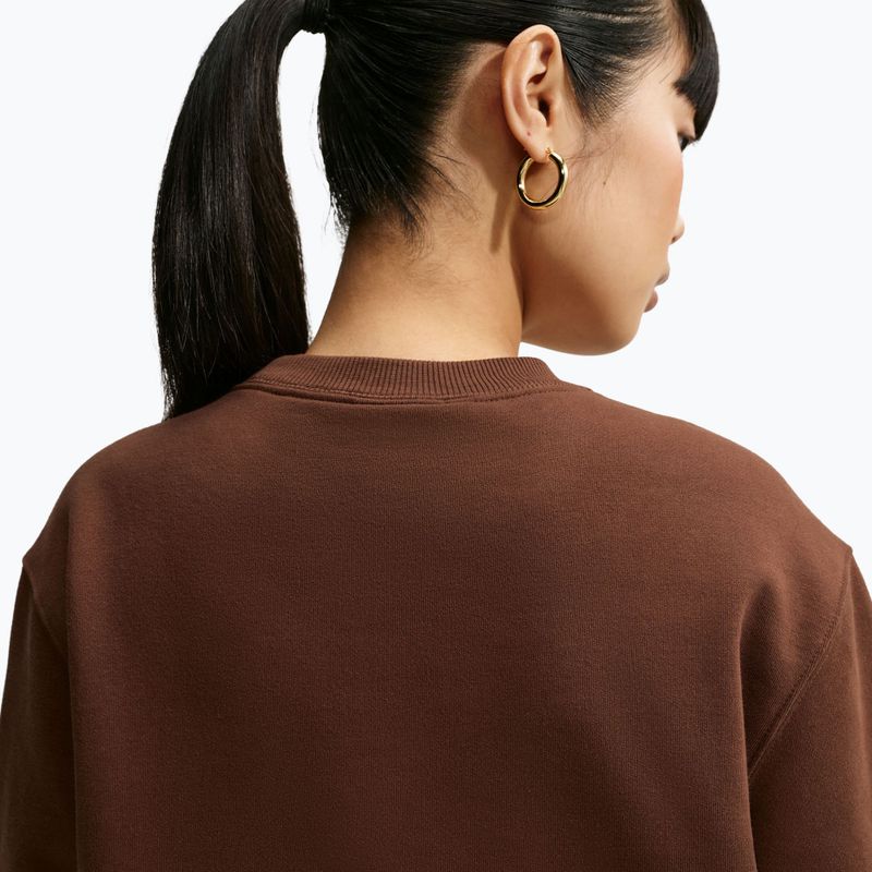 Дамски суитшърт Nike Studio Fleece cacao wow/sail 6
