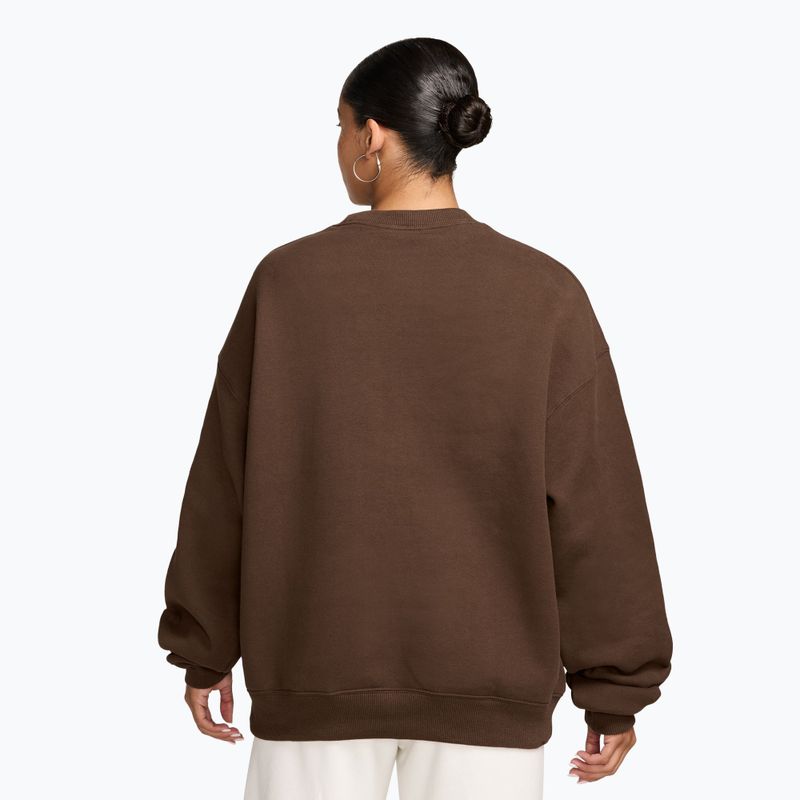 Дамски суитшърт Nike Studio Fleece Medium Weight cacao wow/sail 2