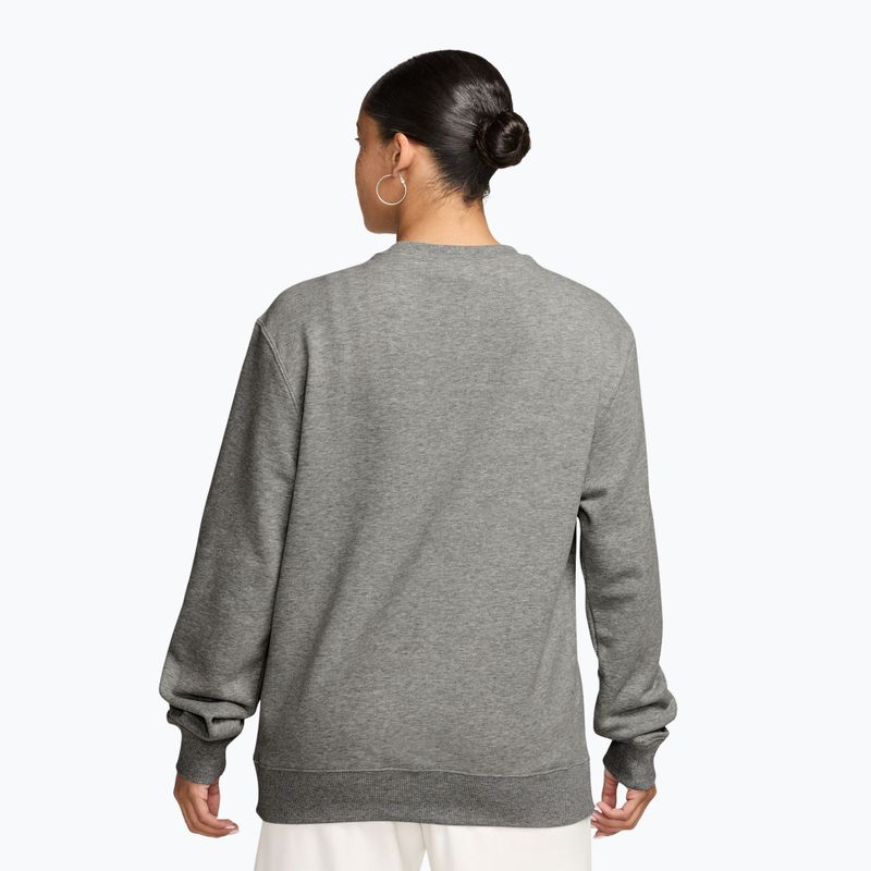 Дамски суитшърт Nike Studio Fleece Lightweight dark grey heather/sail 2