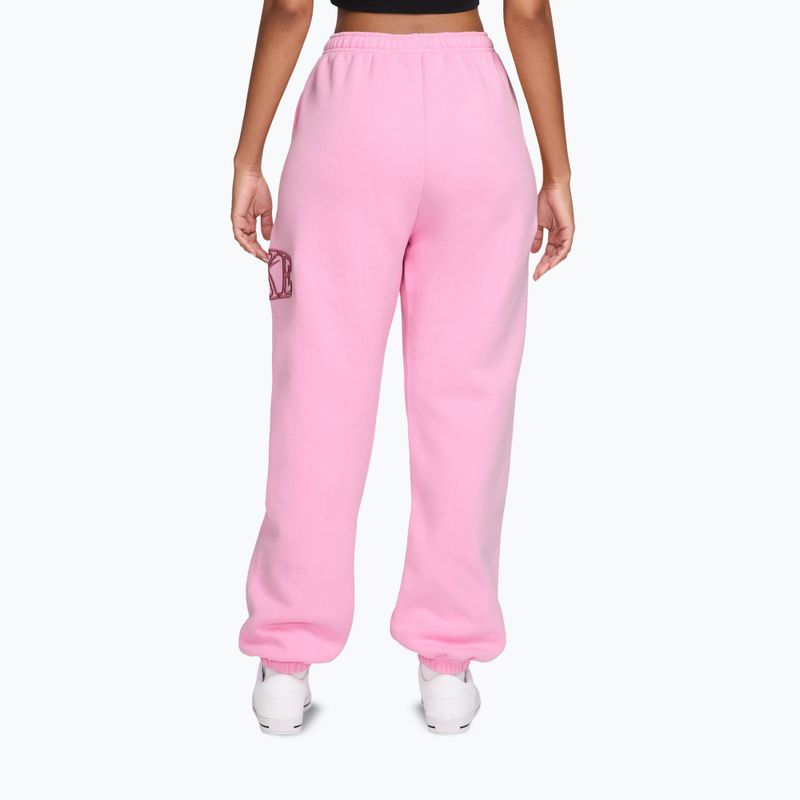 Дамски панталони Nike Studio Fleece pink rise/pink smoke 2
