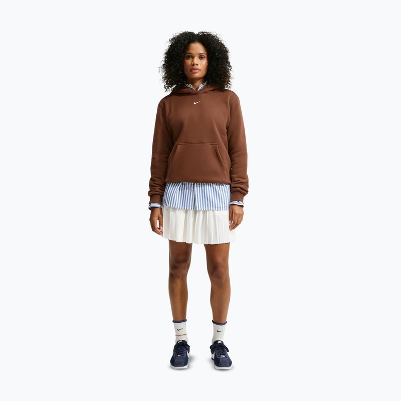 Дамски суитшърт Nike Studio Fleece cacao wow/sail 2