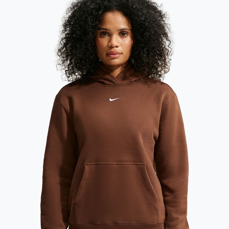 Дамски суитшърт Nike Studio Fleece cacao wow/sail 5