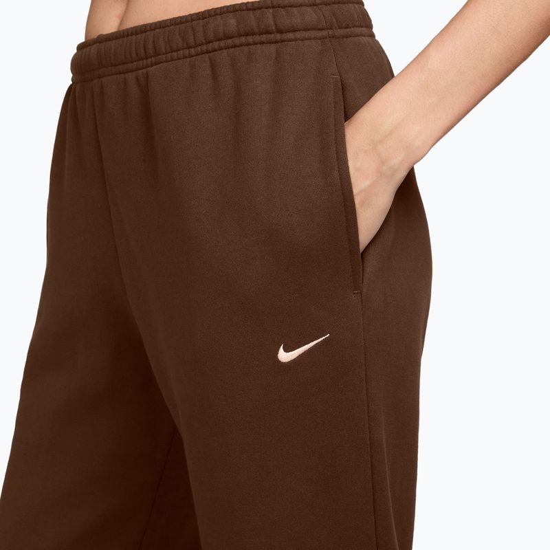 Дамски панталони Nike Studio Fleece cacao wow/sail 3