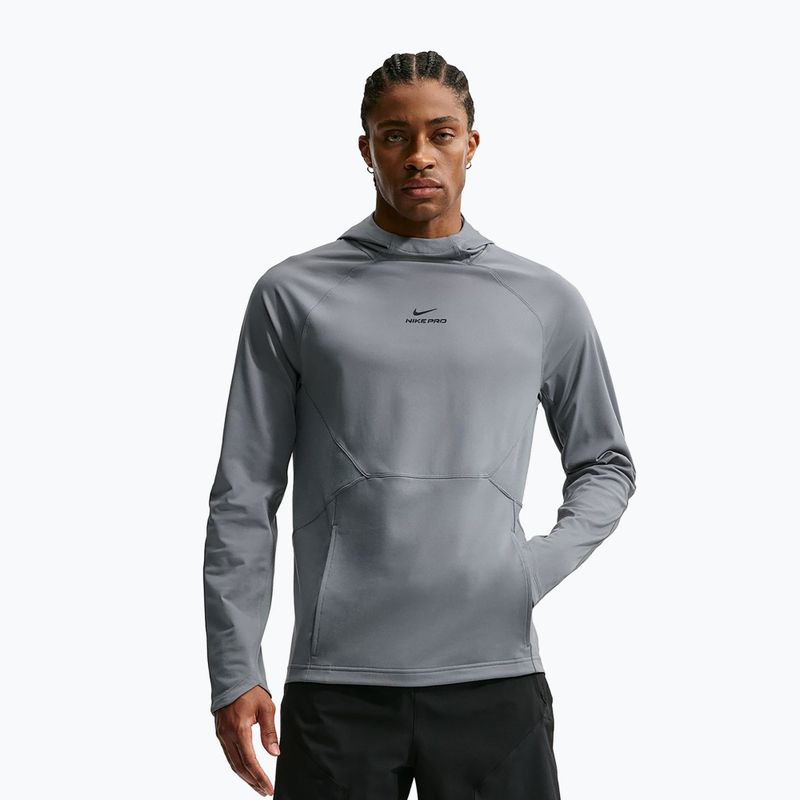 Мъжки суитшърт за тренировка Nike Pro smoke grey/black
