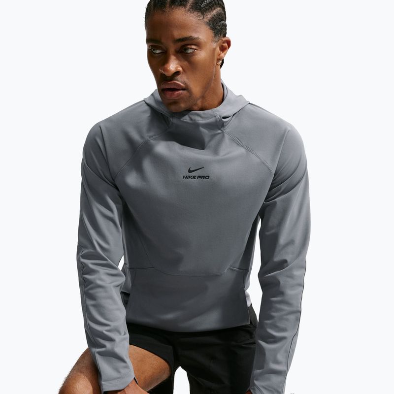 Мъжки суитшърт за тренировка Nike Pro smoke grey/black 5